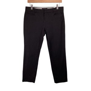 Banana Republic Sloan Crop Pants Size‎ 6 Black Stretch Career Casual